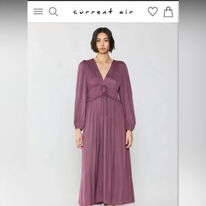 SIDONIE PLEATED MAXI DRESS by Current Air